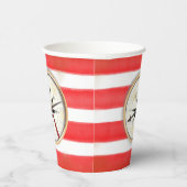 Streifenkompass Pappbecher (Rechts)