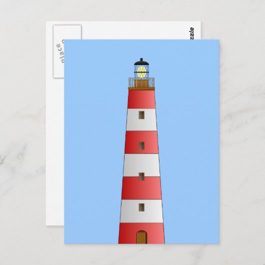 Streifenleuchte Postkarte (Vorne/Hinten)