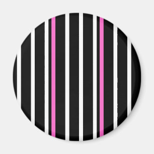 Streifenmagnet - Schwarzes/Rosa Magnet