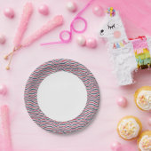 Streifenmuster 2 pappteller (Party)