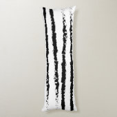 Streifenmuster aus Mops Seitenschläferkissen (Rückseite (Vertikal))