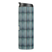 Streifenmuster blau grau thermosbecher (Nach rechts gedreht)