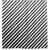 Streifenmuster Camouflage Diagonal Schwarz-weiß Duschvorhang (Vorderseite)