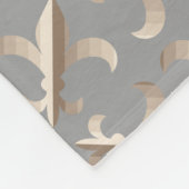 Streifenmuster der Lilie Fleecedecke (Ecke)