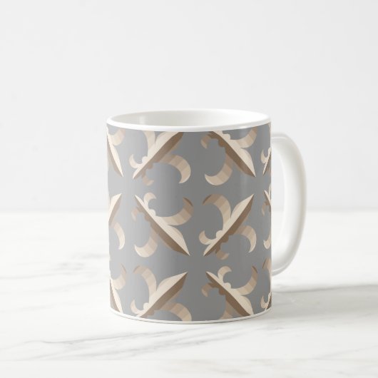 Streifenmuster der Lilie Kaffeetasse (VorderseiteRechts)