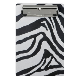 Streifenmuster des Zebras Mini Klemmbrett