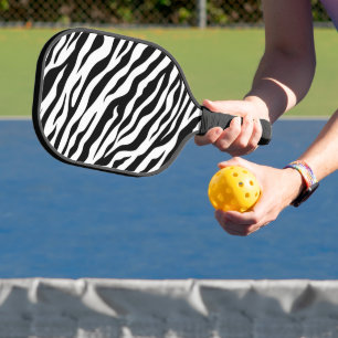 Streifenmuster des Zebras Pickleball Schläger