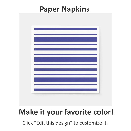 Streifenmuster-Design Serviette