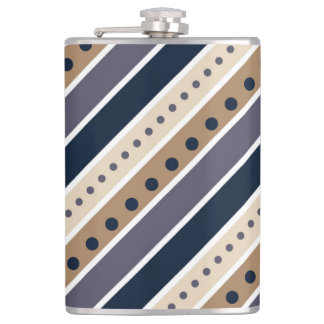 Streifenmuster Design Vinyl Wrapped Flask Flachmann