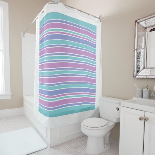 Streifenmuster Duschvorhang (Beispiel)