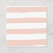 Streifenmuster | Farbige Nagel Polnisch Pour Quadratische Visitenkarte (Rückseite)