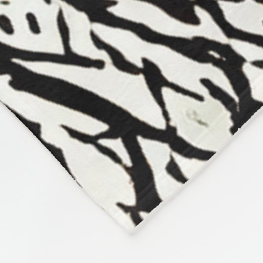 Streifenmuster Fleecedecke (Ecke)