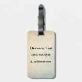 Streifenmuster Gepäckanhänger (Rückseite vertikal)