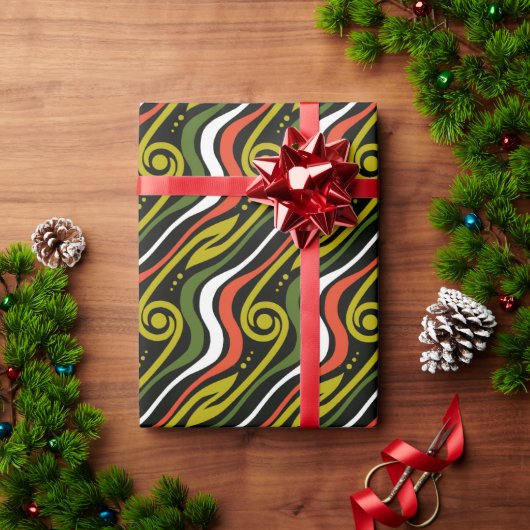 Streifenmuster  geschenkpapier (Feiertagsgeschenk)