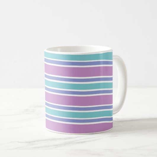 Streifenmuster Kaffeetasse (VorderseiteRechts)