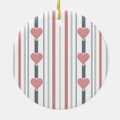 Streifenmuster Keramik Ornament (Hinten)