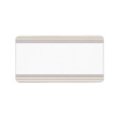 Streifenmuster ・ Leere Adressaufkleber (Vorne)