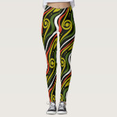 Streifenmuster Leggings (Vorderseite)