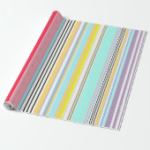 Streifenmuster Luxuswrapping Paper Geschenkpapier (Ungerollt)
