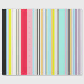 Streifenmuster Luxuswrapping Paper Geschenkpapier (Flach)