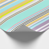 Streifenmuster Luxuswrapping Paper Geschenkpapier (Ecke)