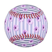 Streifenmuster mit lila Molsen Baseball (Rückseite)