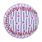 Streifenmuster mit lila Molsen Baseball (Vorderseite Links)
