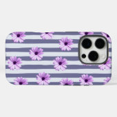 Streifenmuster mit lila Molsen Case-Mate iPhone Hülle (Rückseite (Horizontal))