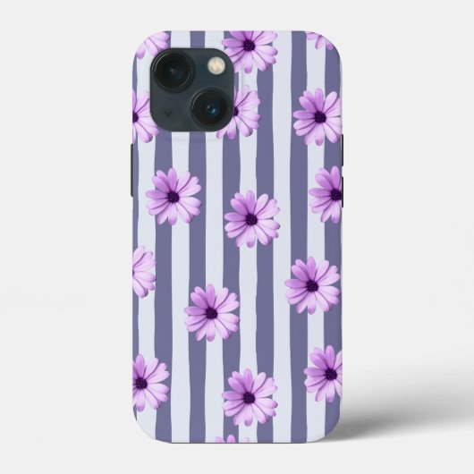 Streifenmuster mit lila Molsen Case-Mate iPhone Hülle (Rückseite)
