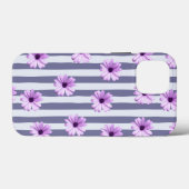 Streifenmuster mit lila Molsen Case-Mate iPhone Hülle (Rückseite (Horizontal))