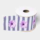 Streifenmuster mit lila Molsen Ripsband (Spule)