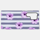 Streifenmuster mit lila Molsen Samsung Galaxy Hülle (Rückseite (Horizontal))