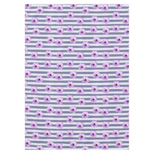 Streifenmuster mit lila Molsen Tischdecke (Vorderseite)