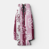 Streifenmuster mit Rose Flaschenkühler (Rückseite)