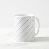 Streifenmuster mit weißem Hintergrund Kaffeetasse (VorderseiteRechts)