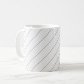 Streifenmuster mit weißem Hintergrund Kaffeetasse (Vorderseite Links)