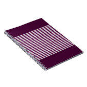 Streifenmuster | Moderne Farben Notizblock (Rechte Seite)