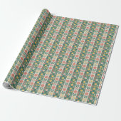 Streifenmuster-Papierrolle Geschenkpapier (Ungerollt)