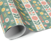 Streifenmuster-Papierrolle Geschenkpapier (Rolleneckpunkt)