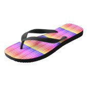 Streifenmuster regenbogenfarben badesandalen (Schrägansicht)