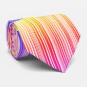 Streifenmuster regenbogenfarben krawatte (Gerollt)