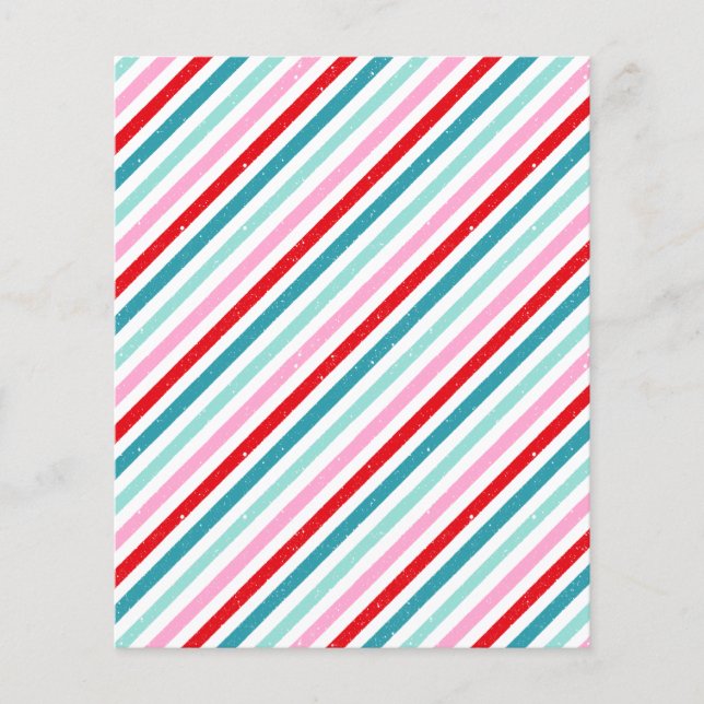 Streifenmuster Rosa grünes Bücherbuch (Vorderseite)