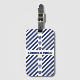 Streifenmuster und Name Gepäckanhänger