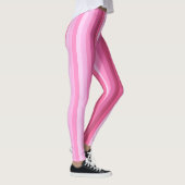 Streifenmuster Vertikal rosa Leggings (Rechts)