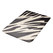 Streifenmuster von Zebras Badematte (Schrägansicht)