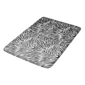 Streifenmuster von Zebras Badematte (Schrägansicht)