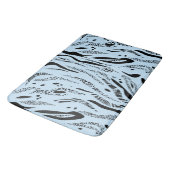 Streifenmuster Zebra Badematte (Schrägansicht)