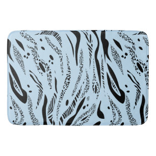 Streifenmuster Zebra Badematte