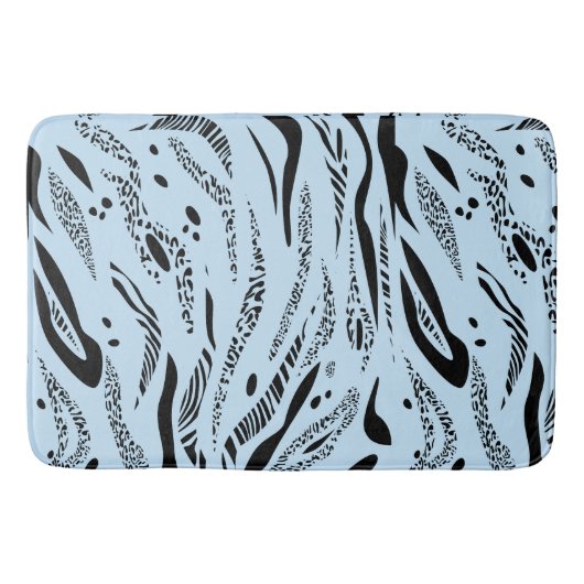 Streifenmuster Zebra Badematte (Vorderseite)