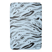 Streifenmuster Zebra Badematte (Vorderseite Vertikal)